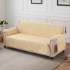 Greenland Home Somerset Quilted Reversible Furniture Cover, Gold - 2 of 4