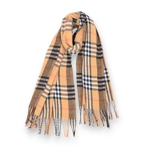 Anna-Kaci Women's Classic Plaid Cashmere-Feel Scarf with Fringed Edges 78.5×24 Inches - 1 of 4