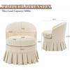 Mid Century Armchair, Modern Barrel Accent Chair, Comfy Upholstered Chair for Living Room, Vanity - 3 of 4