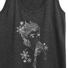 Women's - Frozen 2 - Elsa Outline Sketch Graphic Racerback Tank - 2 of 4