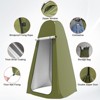 Unique Bargains TIXIPEM Polyester Waterproof Camping Shower Tent 47.2 x 74.8 Inch Green 1 Pc - 4 of 4