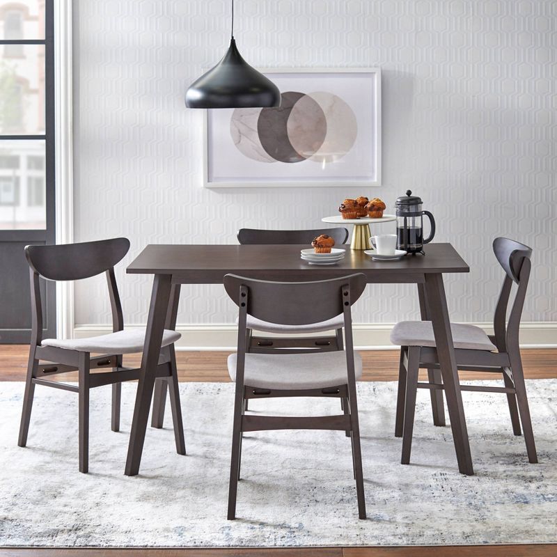 Set of 4 Parlin Dining Chairs Walnut - Buylateral, 4 of 6