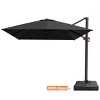 Pellebant 10'x 12.5' Patio cantilever Umbrella Heavy Duty Base Set High-strength Aluminum Pole with 360Rotation 5 Heights Adjustable - 2 of 4
