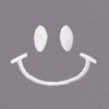 Dalix Smile Face Embroidered Fleece Cropped Hoodie Cold Fall Winter Women - 2 of 4