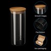 Unique Bargains Kitchen Food Storage Glass Jar with Airtight Bamboo Lid - 4 of 4