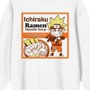 Naruto Shippuden Ichiraku Square Graphic Juniors White Long Sleeve Sweatshirt - 2 of 3