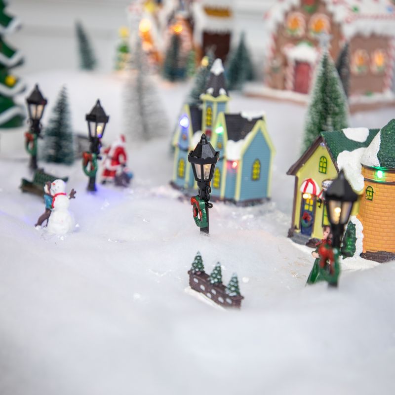 Northlight Set of 4 Lighted Street Lamps Christmas Village Display Pieces - 4.75", 2 of 7
