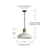 Capital Lighting Destin 1 - Light Pendant in  Dark Pewter - 4 of 4