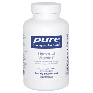 Pure Encapsulations Liposomal Vitamin C - Immune Support Supplement* - Antioxidant Nourishment - Daily Vitamin - Non-GMO & Gluten Free - 120 Capsules - 1 of 4