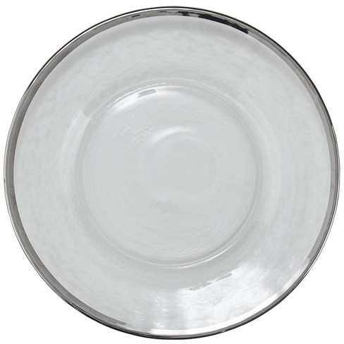 Plates with hotsell silver trim