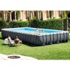 INTEX 26367EH 24'x12'x52" Ultra XTR Frame Outdoor Above Ground Swimming Pool Set with Sand Filter Pump, Ladder, Ground Cloth & Protective Canopy - 4 of 4
