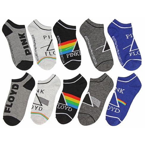 Pink Floyd Unisex Dark Side Of The Moon 5 Pair Mix And Match Ankle ...