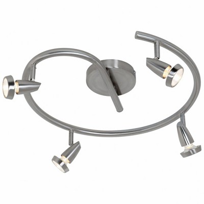Access Lighting Mirage 4 - Light Pendant in  Brushed Steel