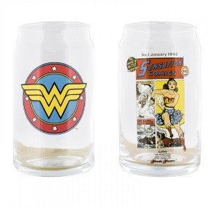 Adult Wonder Woman Comic Art and Logo 2-Pack Glass Set - 1 of 3