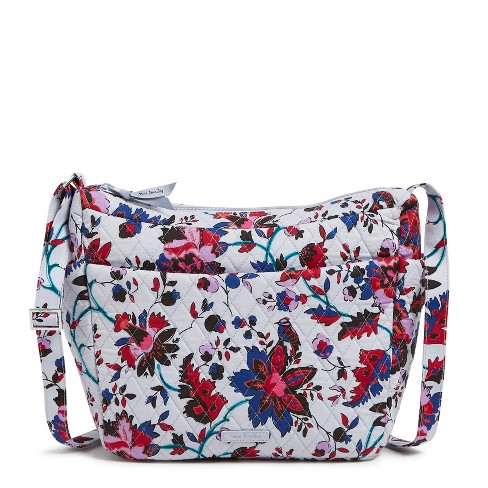Vera Bradley Women s Outlet Cotton Large On The Go Crossbody Vineyard Floral
