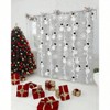Merry Shower Curtain Digital Print Fabric Bathroom Decor with Snowman and Snowflake Background 72x 84 Inches - 3 of 4