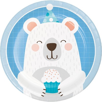 24ct Bear Print Dessert Plates