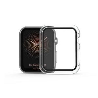 MyBat Fusion Protector Case (with Tempered Glass Screen Protector) for Apple Watch Series 7 41mm / Watch Series 8 41mm - Transparent Clear