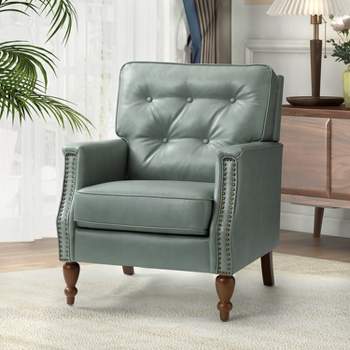 Leather And Target Armchair Transitional Home Bedroom Karat Francesco For Living Room : | Vegan