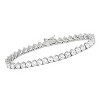 Designs By Gioelli Sterling Silver Created White Sapphire Tennis Bracelet - 3 of 3