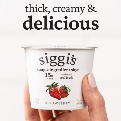 siggi's Icelandic Skyr Strawberry Non-Fat Yogurt - 5.3oz/4ct