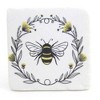 4.0 Inch Bee & Floral Coasters Flowers Beehive Queen Coasters - 4 of 4