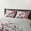 N Natori Floral Oversized Cotton Sateen Comforter Set with matching Shams - 3 of 4