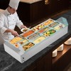 VEVOR Commercial Food Warmer, 1700W Electric Stainless Steel Steam Food Warmer with Glass Cover, 12-Pan Countertop Buffet Bain Marie, Silver - 2 of 4