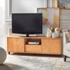 Messina TV Stand for TVs up to 68" Light Brown - Buylateral: Media Console with Adjustable Shelves, Cable Management - 2 of 4