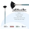 Mimik Professional Watercolor Brushes - Fan Set of 3 - Synthetic Squirrel Hair - Natural Bristle Artist Brushes for Watercolors, Gouache & Acrylics - - 2 of 4