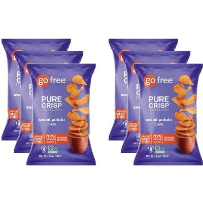 Go Free Sweet Potato Chips - Case of 6 - 5 oz