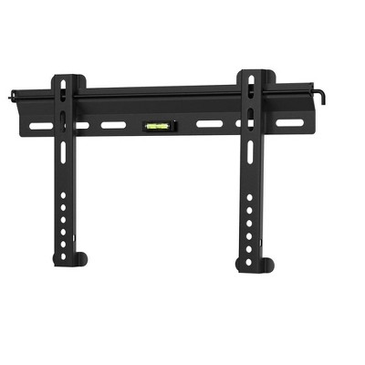 Black Steel Fixed TV Wall Mount Bracket for 32"-55" TVs