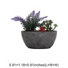 Unique Bargains Artificial Plants Plastic Blue Green 5.91"x1.18"x5.91" 1Pcs - 3 of 4