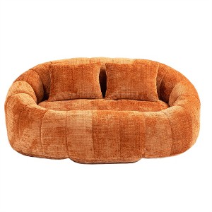 XINGHANZHENXUAN Oversized High-Back Bean Bag Sofa, Foam-Filled Floor Couch for Indoor & Outdoor Use - 1 of 4
