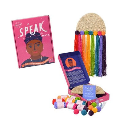 LeadHER Speak like Maya Rainbow Wall Hanging Craft Kit - Kids Crafts: DIY Art Kit for Girls, Sewing Crafts, Ages 8+