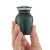 Reminded Small Cremation Memorial Urn for Human Ashes, Mini Keepsake with Velvet Case - 2 of 4