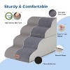 ZOMISIA Dog Stairs for High Beds - Pet Stairs Ramp for Couch, 35D Foam Dog Steps for Small to Large Pets, with Non-Slip Bottom - 4 of 4