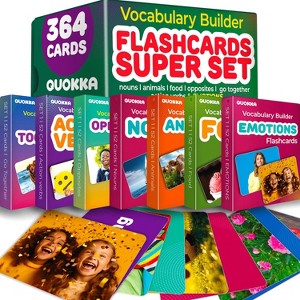 QUOKKA Flash Cards for Toddlers - Speech Therapy Toys - Vocabulary Builder for Kids - 1 of 4