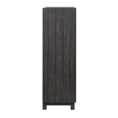 Harrison Rustic Brown 4-Drawer Chest with Felt Lined Top