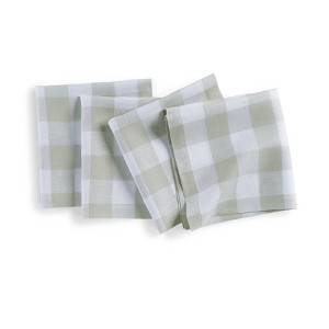 Solino Home Linen Dinner Napkins | Buffalo Check - 1 of 4