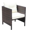 DOMETOUR Liberatore Dining Chairs with Cushions (Beige Cushion) - 4 of 4