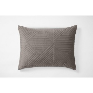 BrylaneHome Geo Diamond Velvet Sham - 1 of 4