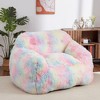 WhizMax Giant Bean Bag Chair for Adults, Colorful Bean Bag Sofa with Armrest, Soft Plush Foam Filled Beanbag Sofa for Living Room - image 2 of 4