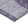Purple Lavender And Eggplant Abstract Washable Indoor Outdoor Area Rug - 4 of 4