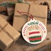 Happy Birthday Cake Santa Fe Red 4.25 x 4 MDF Decorative Hanging Ornament - 4 of 4