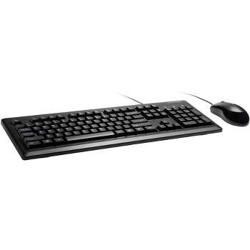 Kensington Keyboard & Mouse - USB, PS/2 Cable Keyboard - 104 Key - English (US) - Black - USB, PS/2 Cable Mouse - Optical - 3 Button - Scroll Wheel