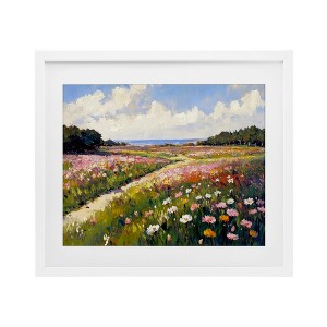 Stupell Industries Romance Walkway with Flowers Framed Print Under Glass - 1 of 4