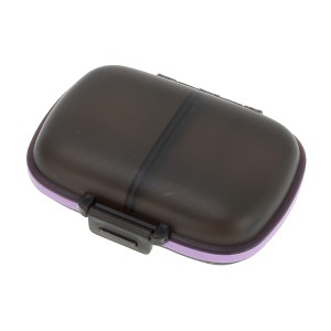 Unique Bargains 8 Grids Double Layer Pill Box 1 Pc - 1 of 4