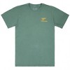 Mens Miller High Life The Champagne of Beers Gart Dyed Green Front and Back T-Shirt - 3 of 4