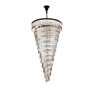 Elegant Lighting Sydney 58 - Light Chandelier in  Matte Black - 1 of 3